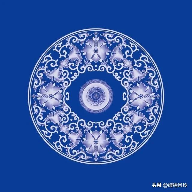 青花瓷花纹图案欣赏,青花雕瓷图片欣赏