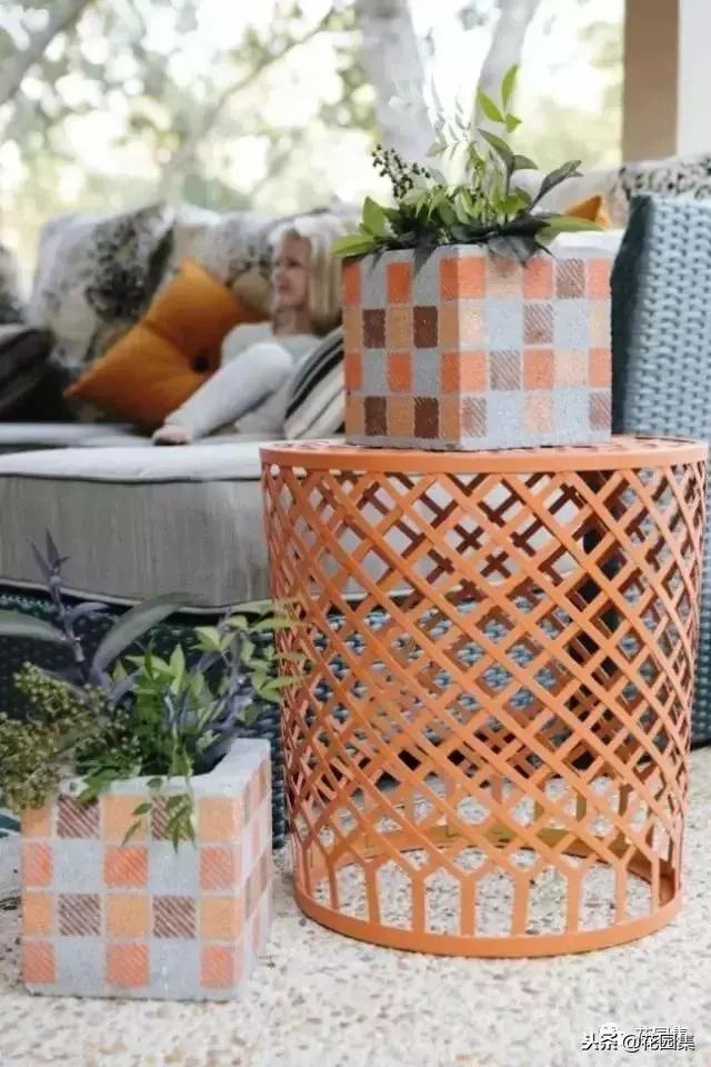 水泥砖的庭院太惊艳了,庭院小型水泥砖