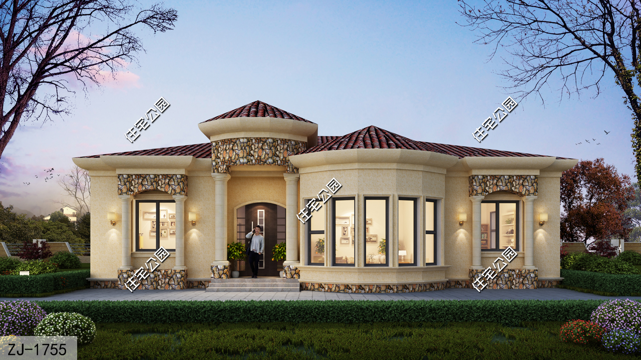 10万左右一层养老房3室最新图纸,建一层养老房的最佳选择