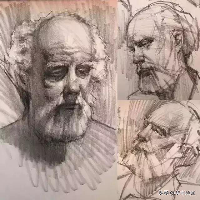 大师的素描线条,大师的素描几何体