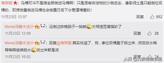 猫砂可以直接倒入马桶吗,猫砂可不可以倒入马桶