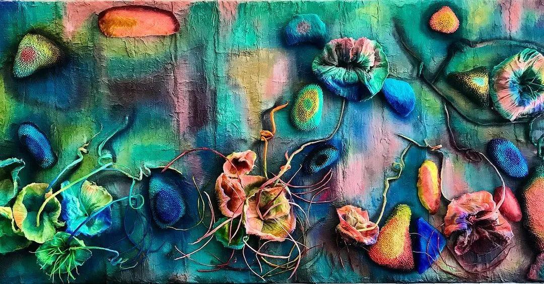 棉花艺术作品,棉花手工艺术作品