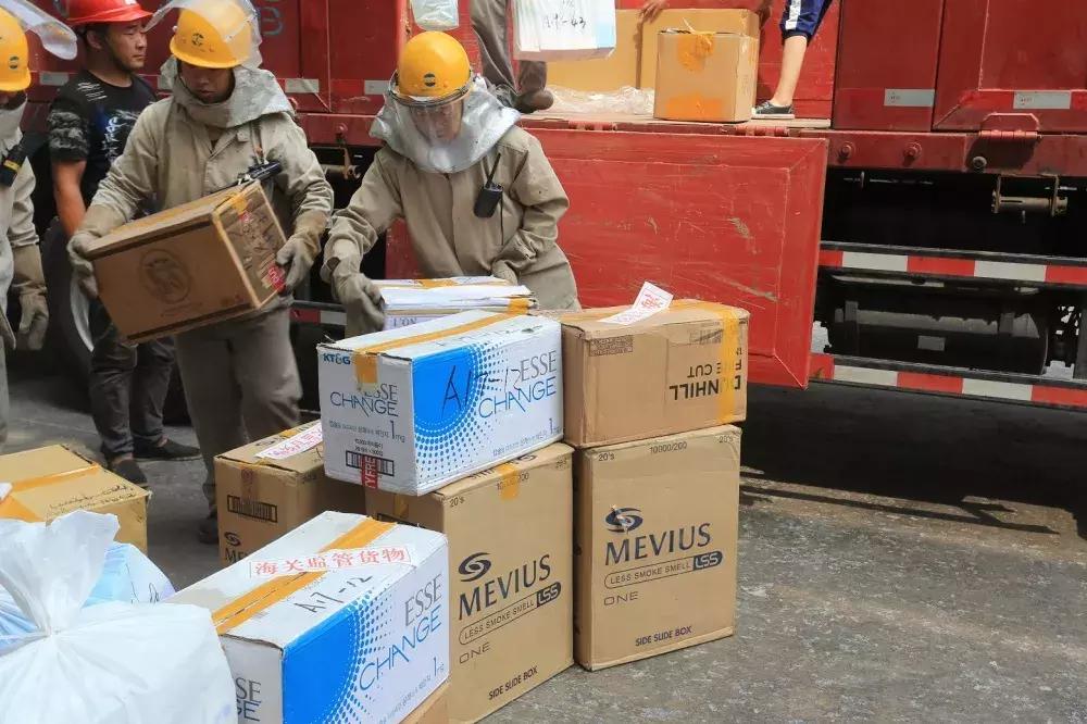 案值5万多假烟案,销毁烟花一百件