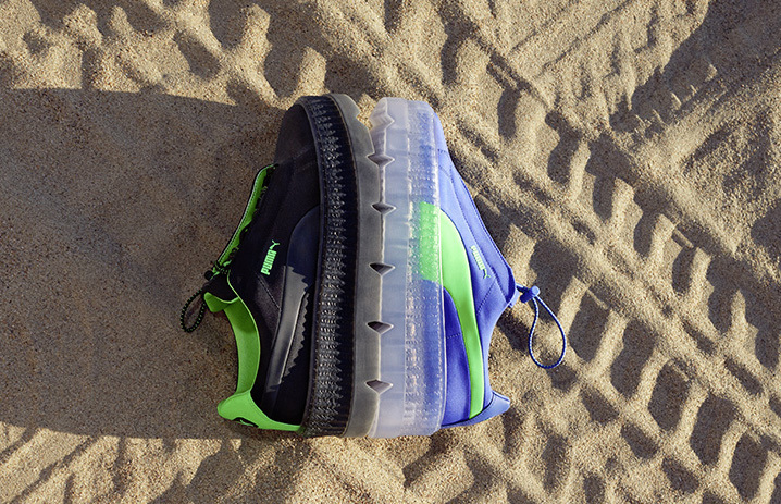 puma粉色蕾哈娜搭配袜子,puma蕾哈娜袜套