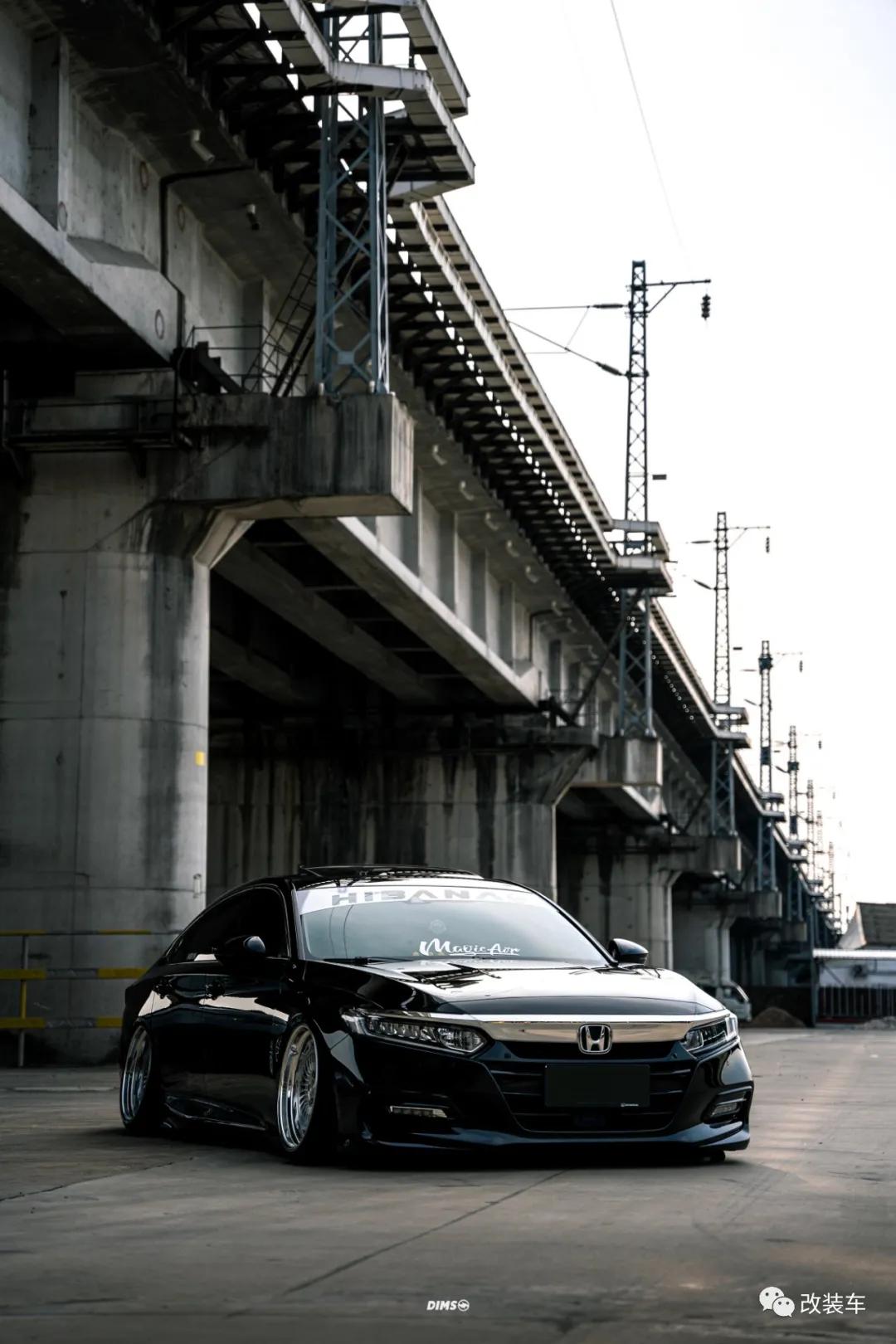 雅阁改装黑武士大包围和低趴,七代雅阁黑武士轮毂