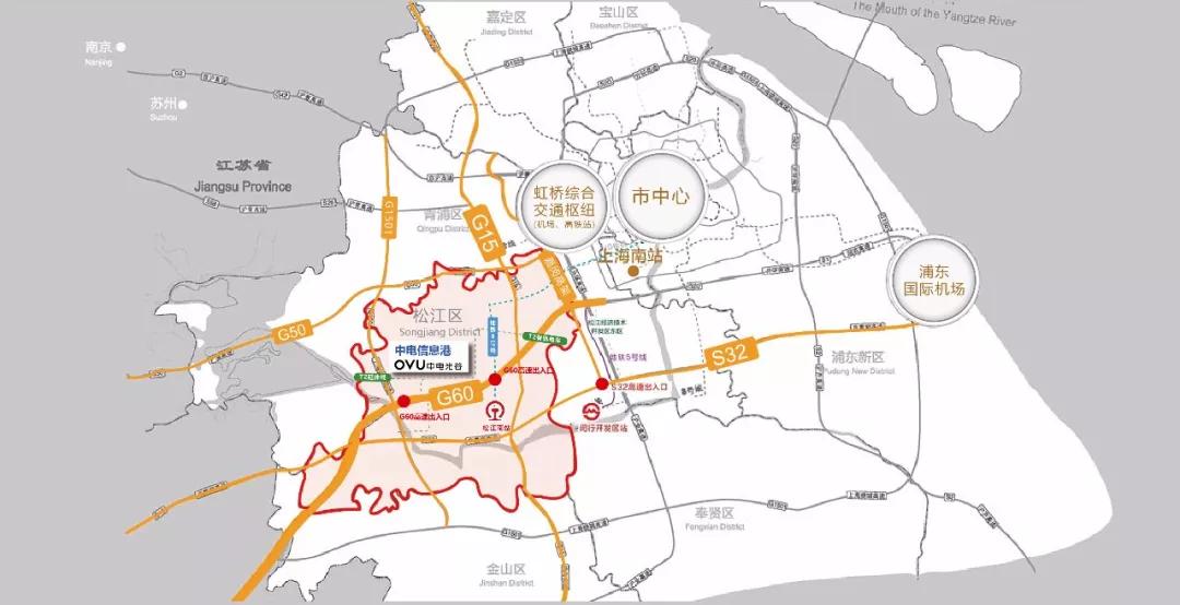 上海中电信息港项目规划图,长三角G60科创走廊产业赋能中心
