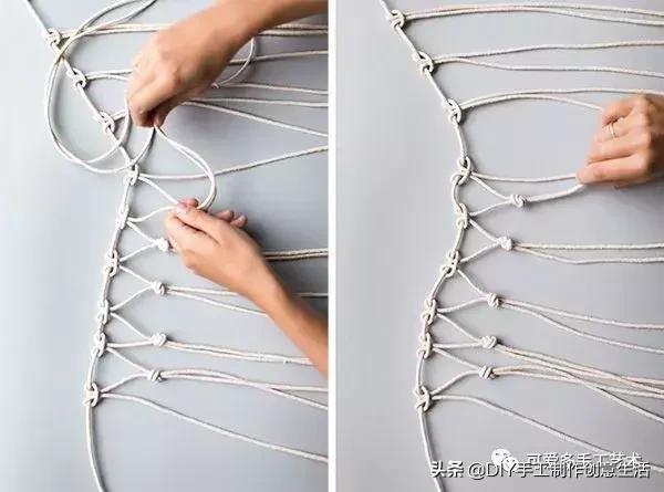 挂式收纳网袋钩织,钩织各种购物网袋收纳神器教程