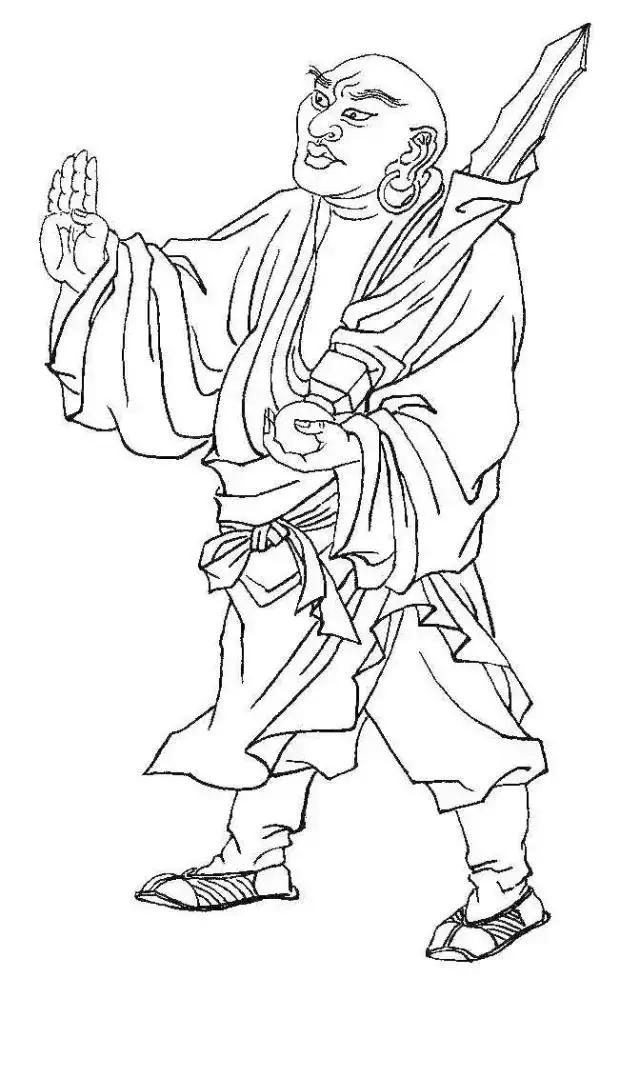 白描佛像线稿图片大全,白描佛像画法图片大全