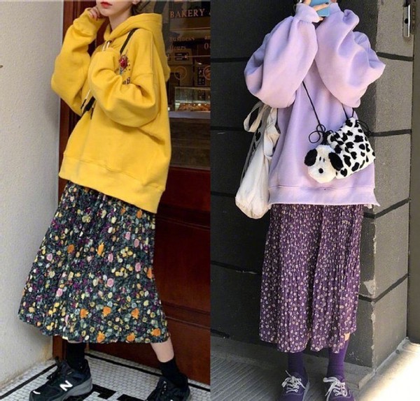 又到了穿“卫衣”的季节，分享18套色彩吸睛的穿搭，值得借鉴