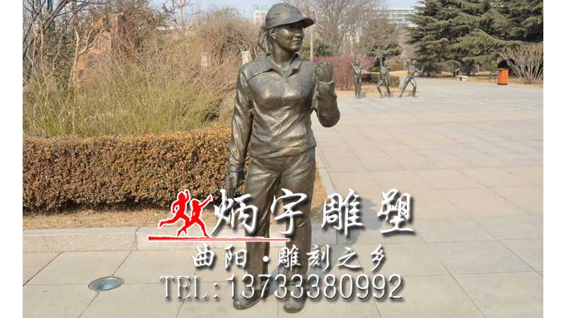 校园体育文化景观,福州体育运动金属雕塑制作