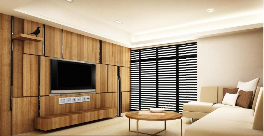 客厅壁挂电视插座高度标准示意图,家装客厅电视插座多高比较合适