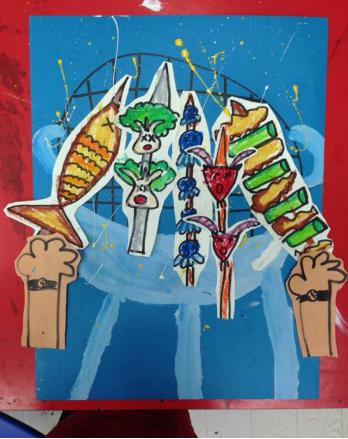 用食材创意绘画,创意思维绘画教程