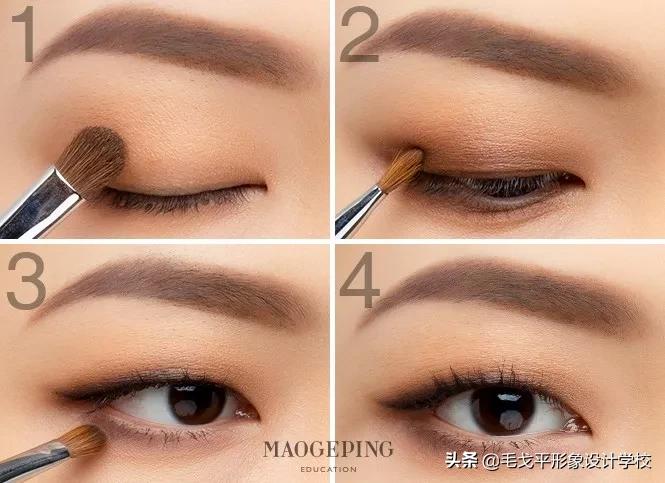 四色眼影盘怎么画眼影,新手眼影怎么画真的简单又好看