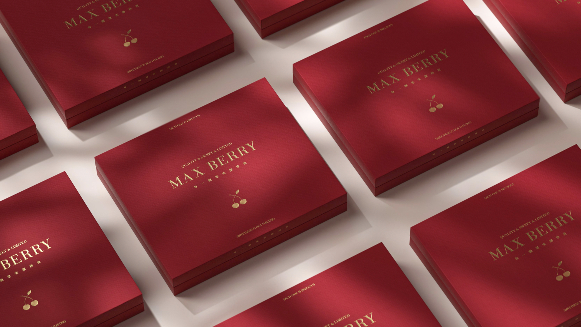 车厘子高端礼盒设计,车厘子包装盒高档定制