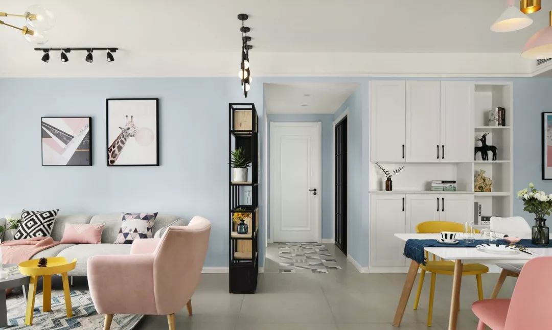 北欧136平米全屋装修效果图,136北欧风格客厅装修效果图