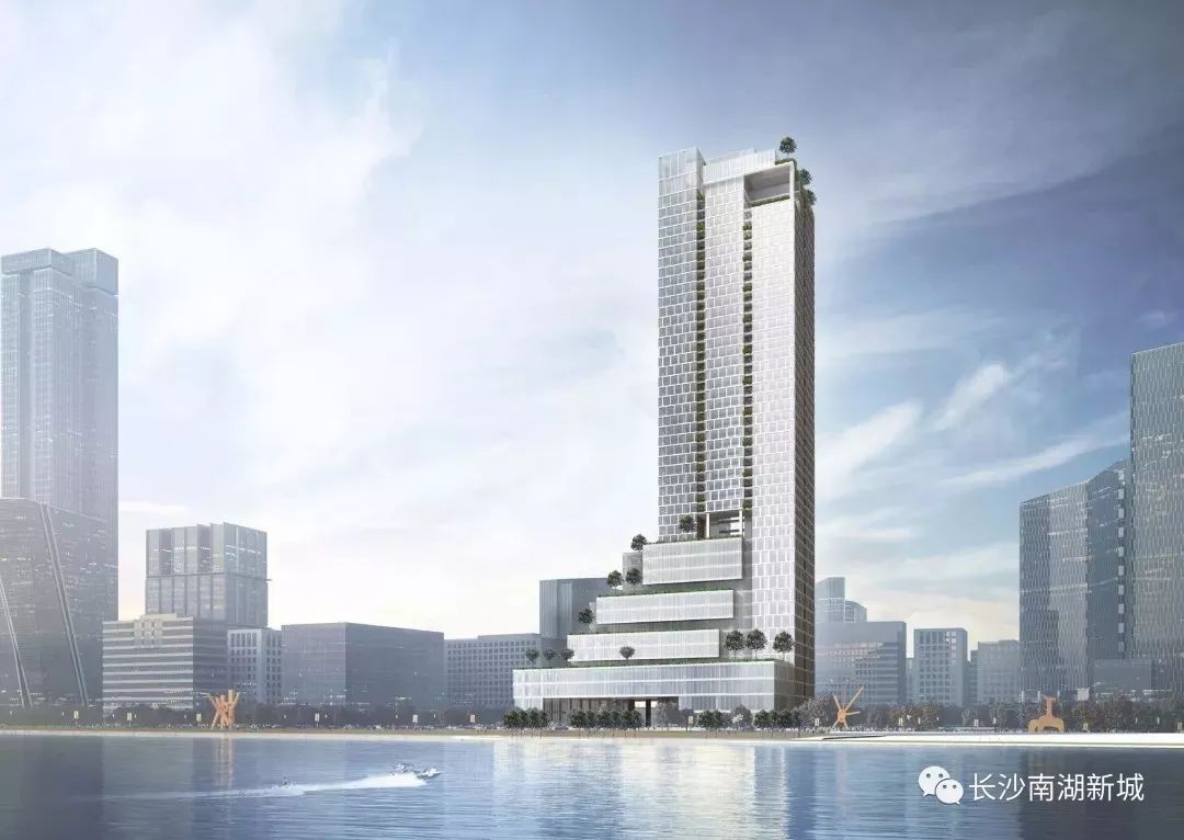 长沙南湖金融外滩最新规划,金融中心二期320亩地块实景