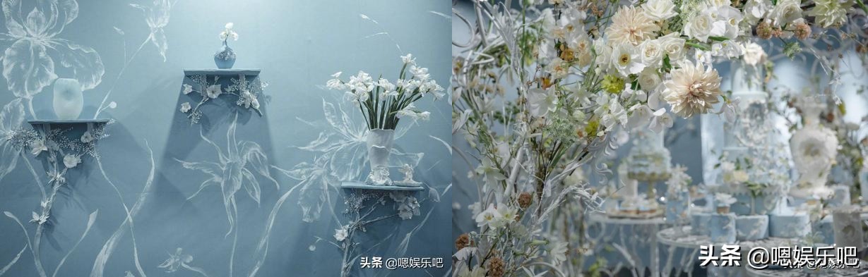 明星婚礼现场布置,张馨予婚礼现场金碧辉煌