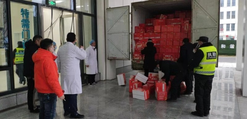 盼盼面包、盼盼豹发力能量饮料已运抵湖北疫区医院
