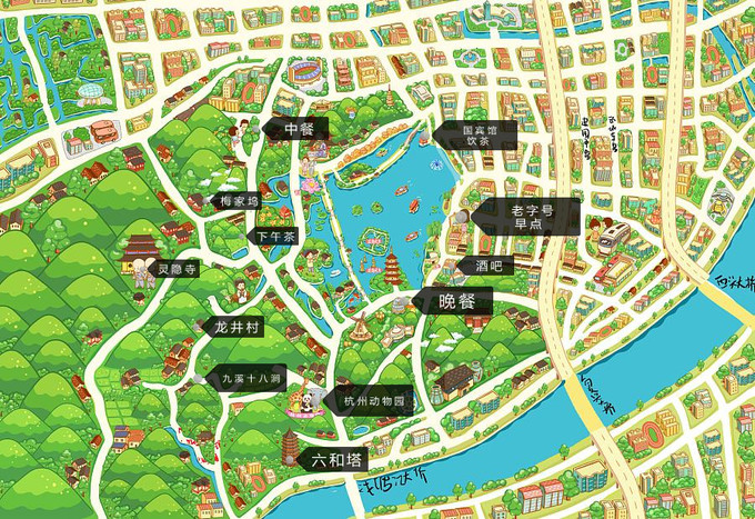 杭州西湖附近美食攻略,杭州吃货美食超全攻略