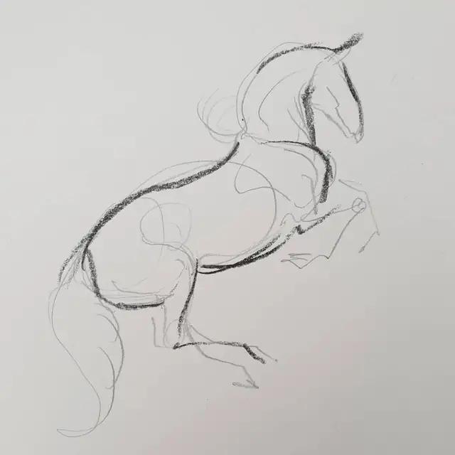 马怎么画简单图画,马怎么画更真实