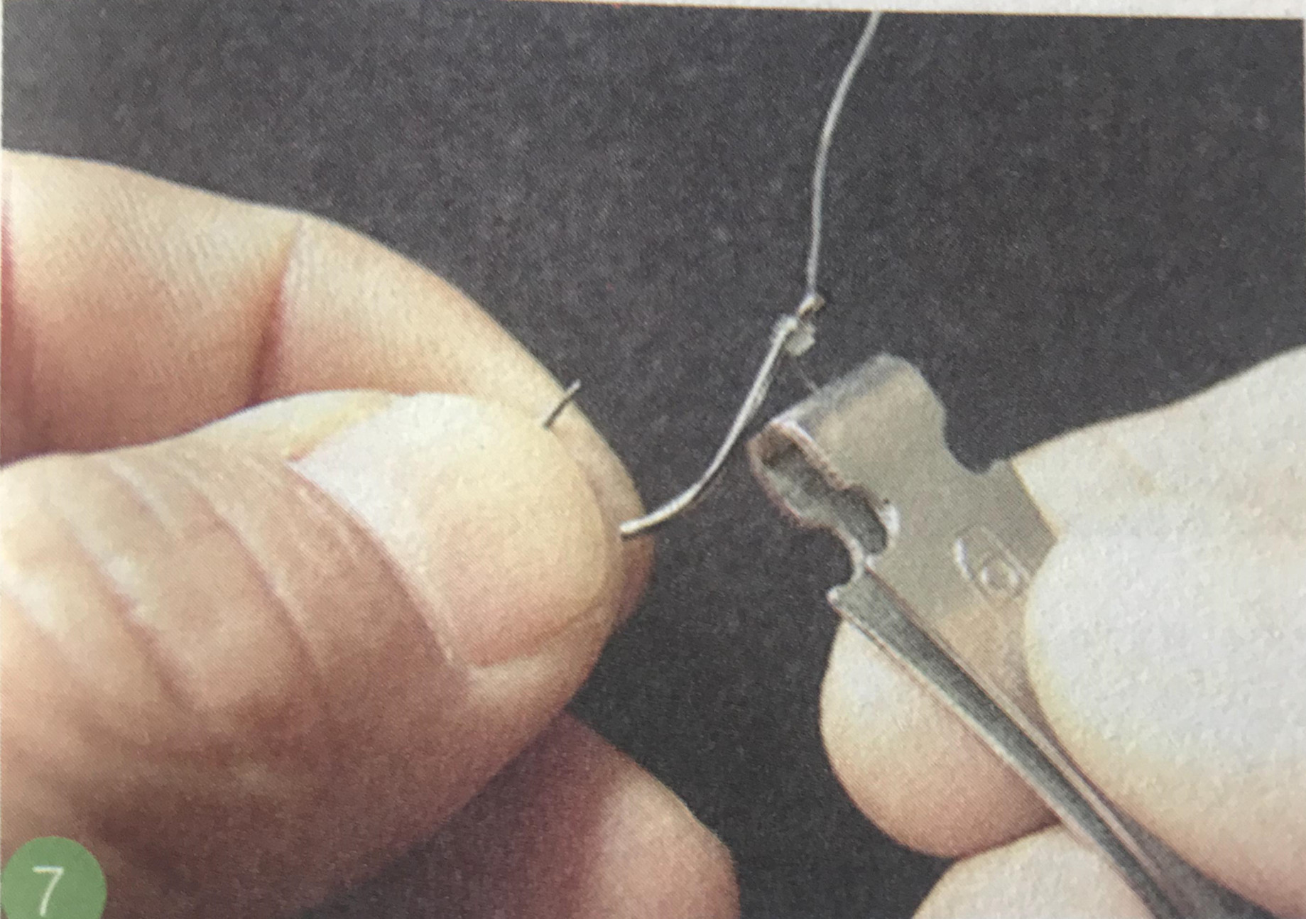 如何绑鱼钩鱼线打结方法图解,鱼线绑鱼钩方法图解