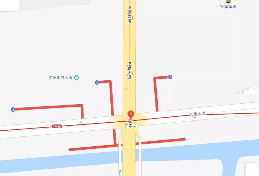 徐州地铁4号线嘉和路站定位详图,徐州地铁一号线站点出入口平面图