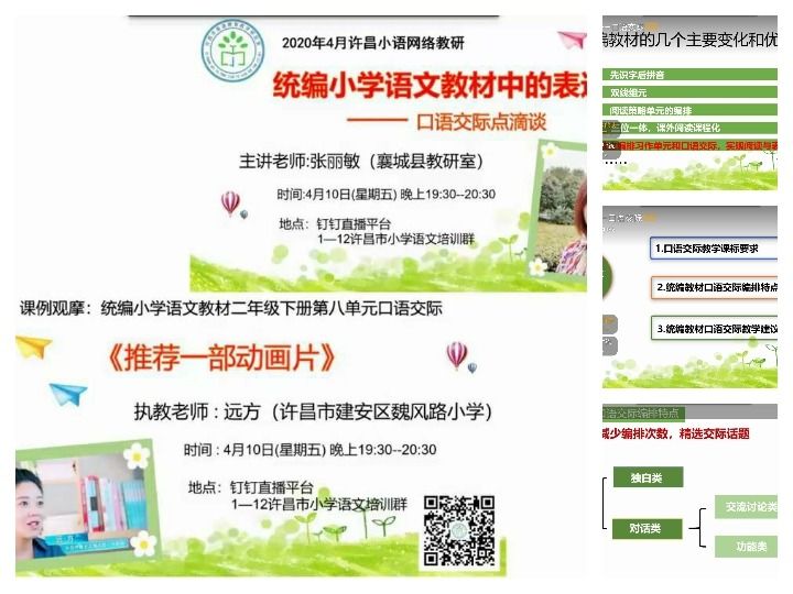 “研”途好风光追梦在路上许昌市建设路学校教育集团线上语文教研