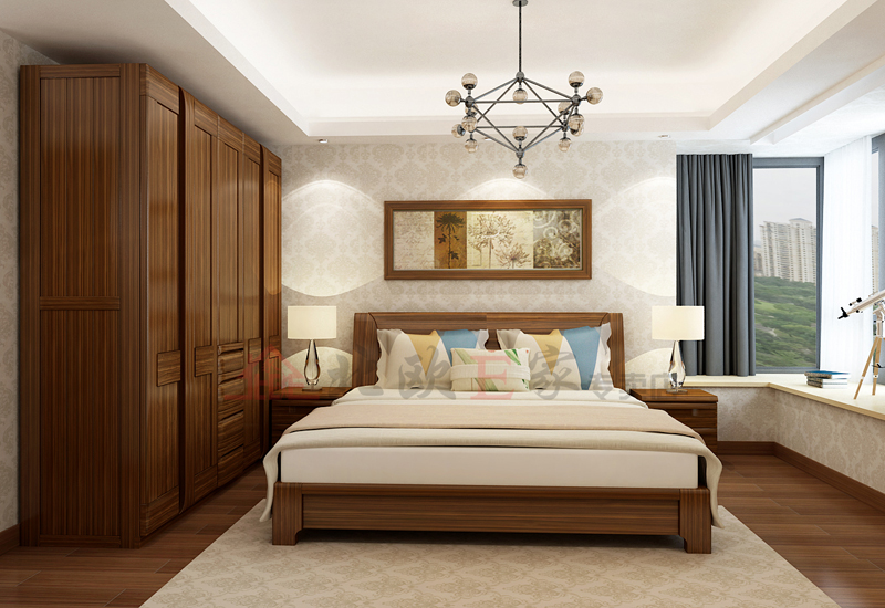 简约高级感装修实木家具,精致实木家具套装