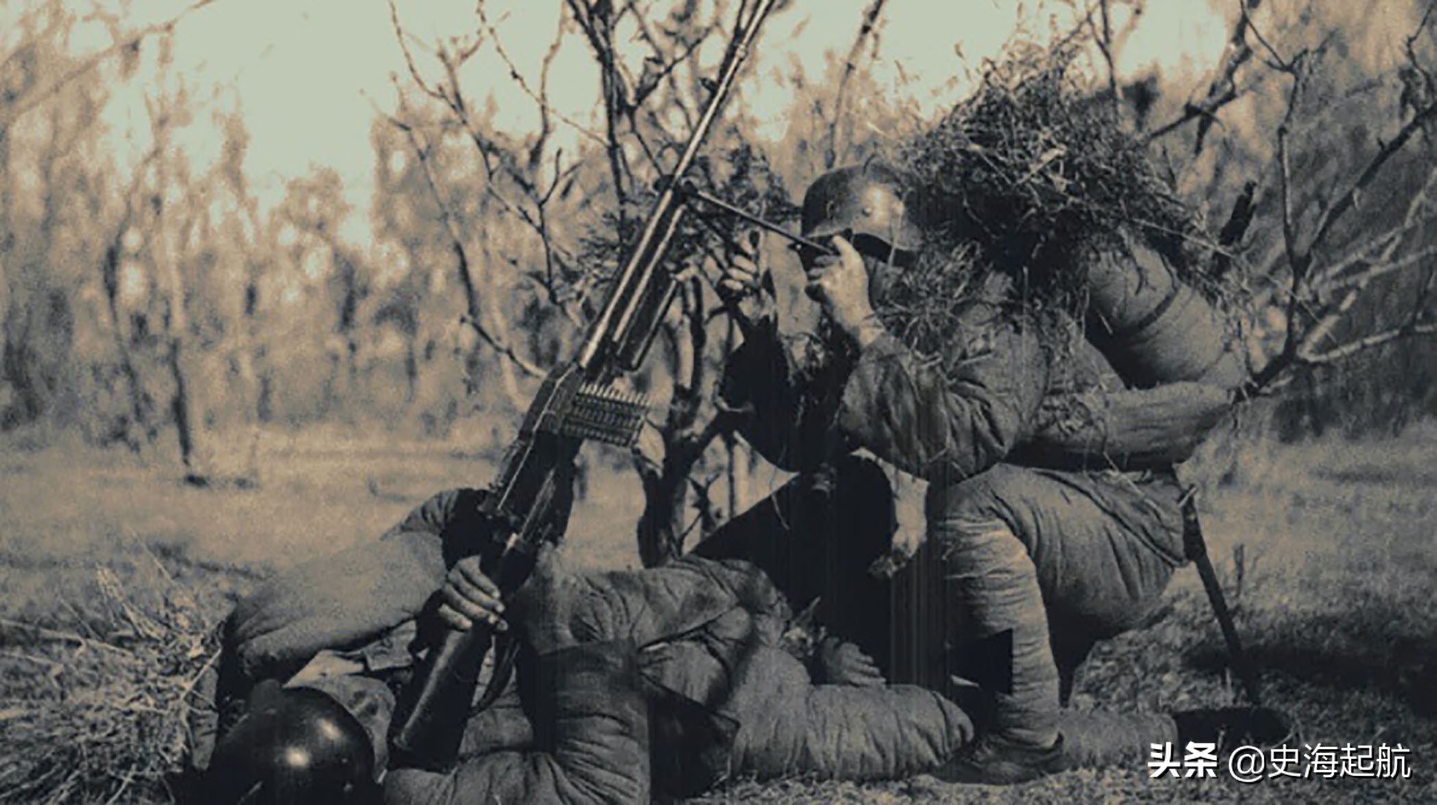 抗战时中国*队军***器武**照片：图3是国军的坦克，图6是国军的重机枪