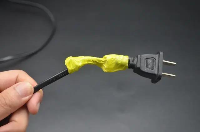 电线插头根部烧断了怎么修复,电线插头根部断了怎么用扎带修复