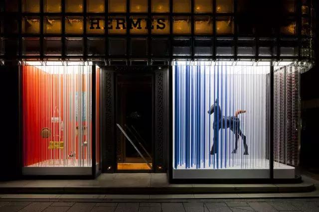 2016年成都爱马仕橱窗,爱马仕东京银座橱窗设计