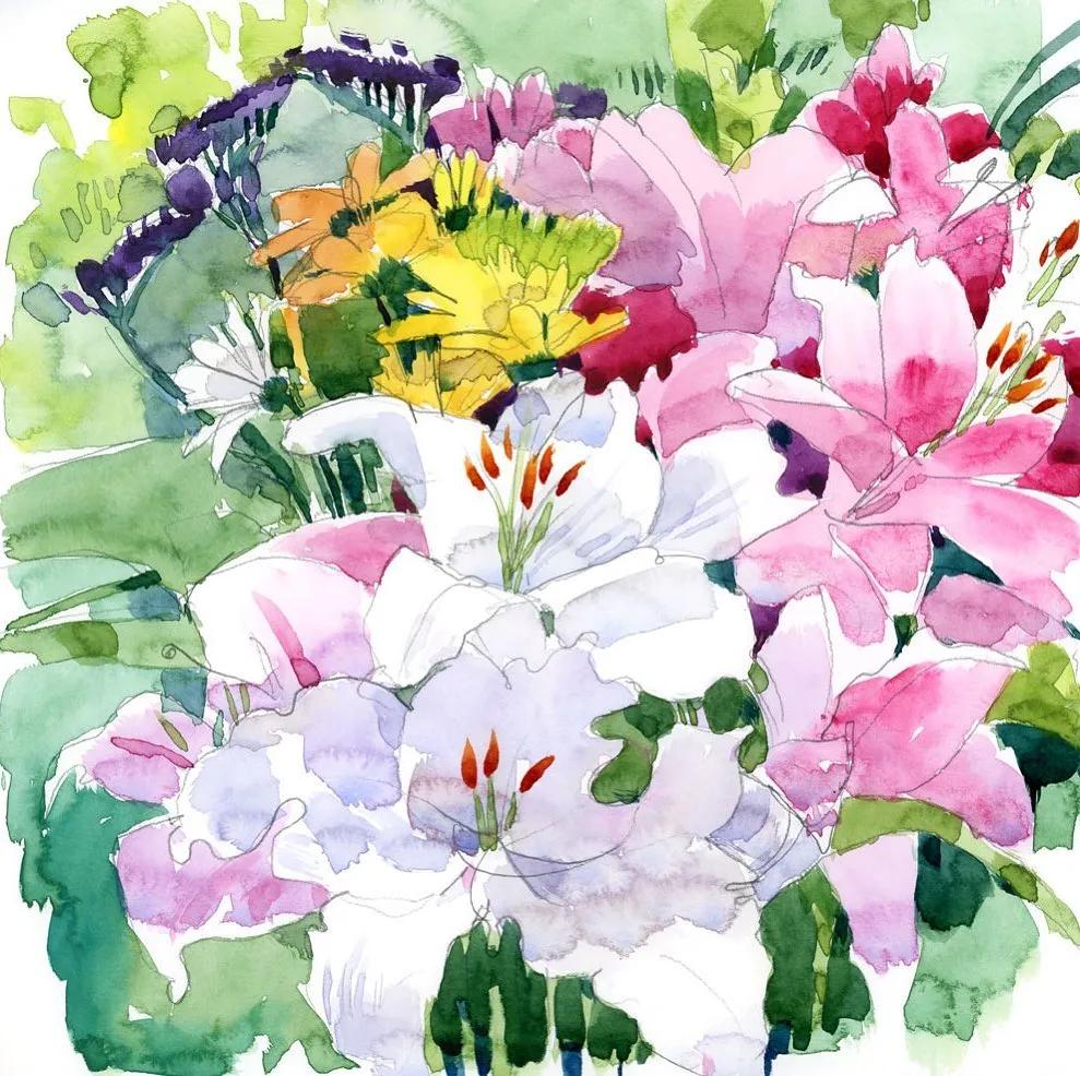 酣畅淋漓的水彩,酣畅淋漓水彩