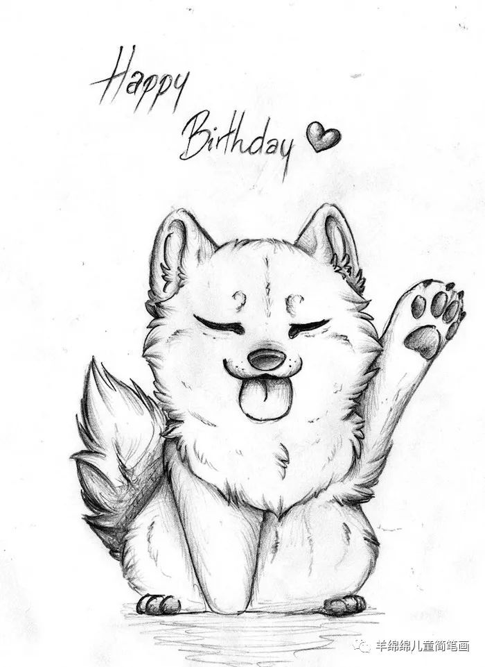 生日贺卡手绘简单可爱,生日贺卡手绘创意简单有色彩