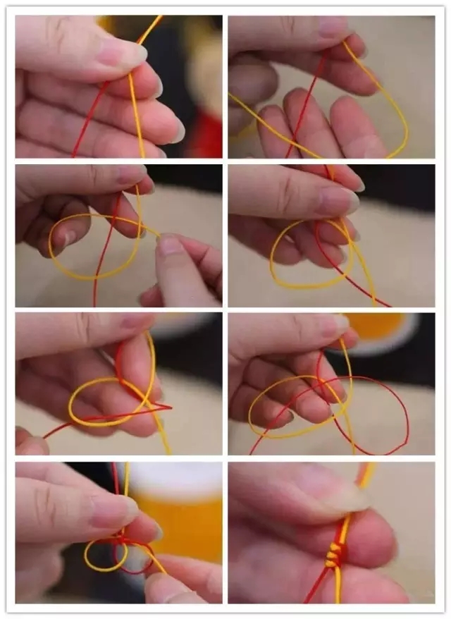 无绳结手串打结方法,文玩核桃手串绳结打法