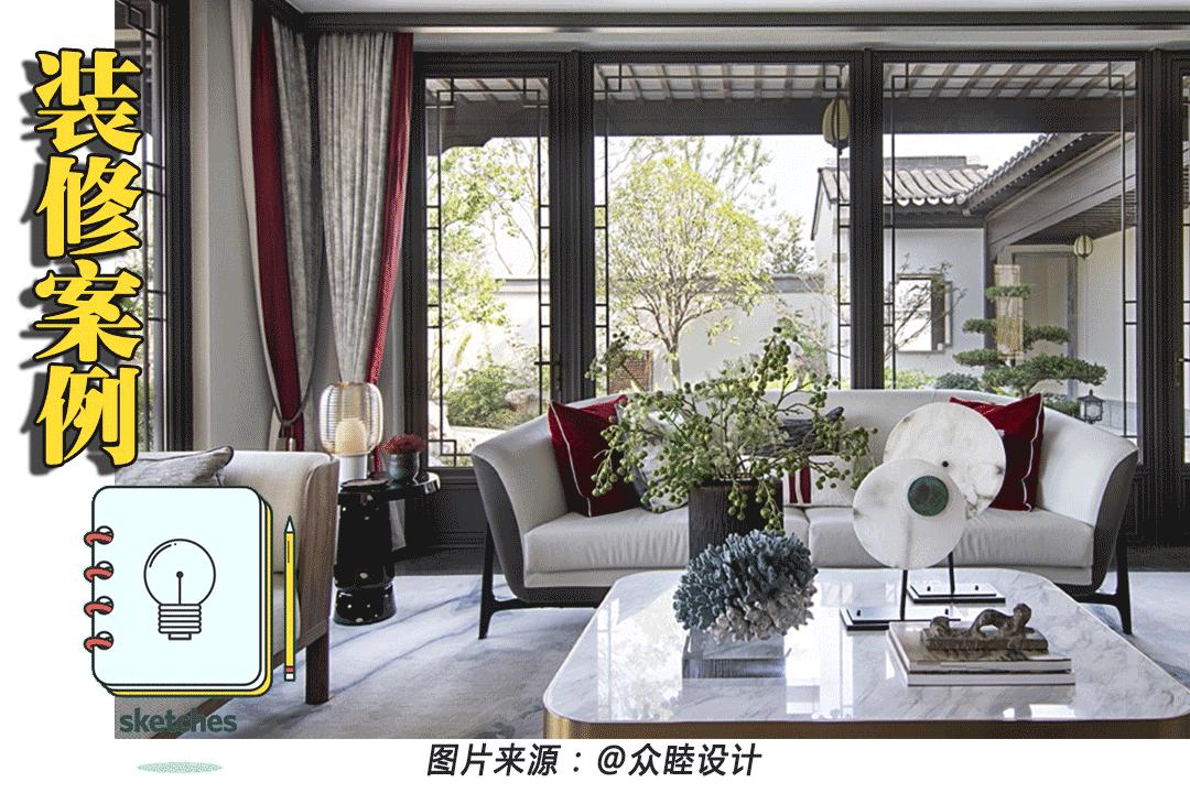 中国风别墅庭院有地下室,带院子的中国风禅意建筑