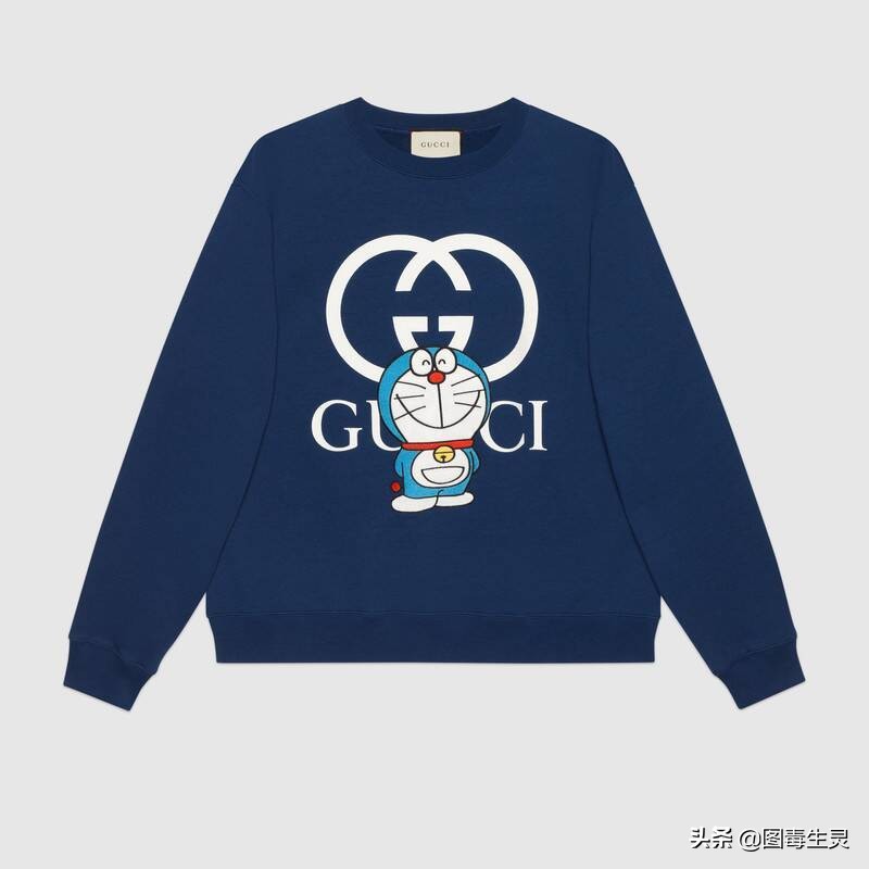 蓝胖子哆啦a梦的图片,哆啦a梦古驰联名蓝胖子