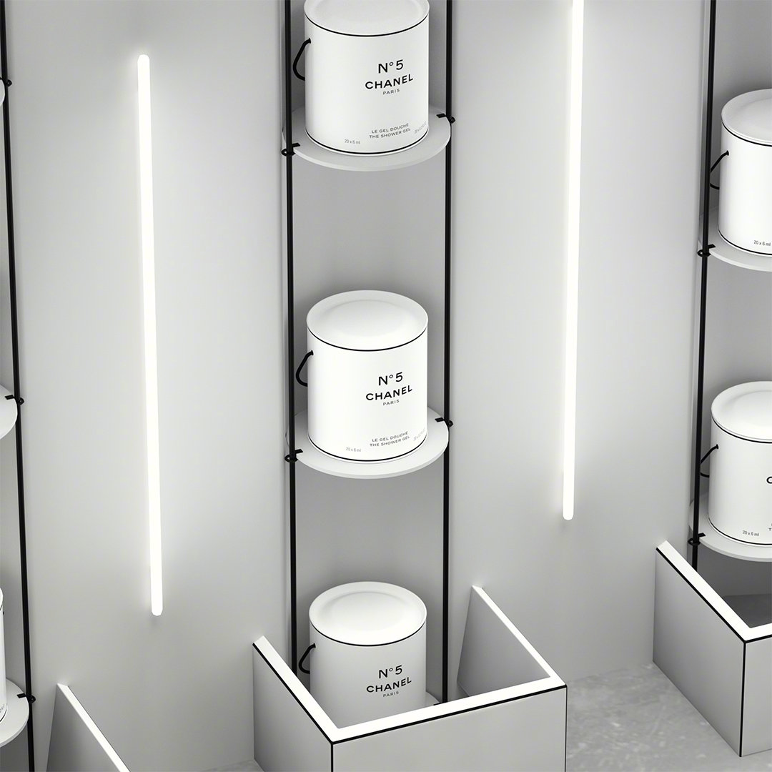 香奈儿香水5号展览,香奈儿5号红色展