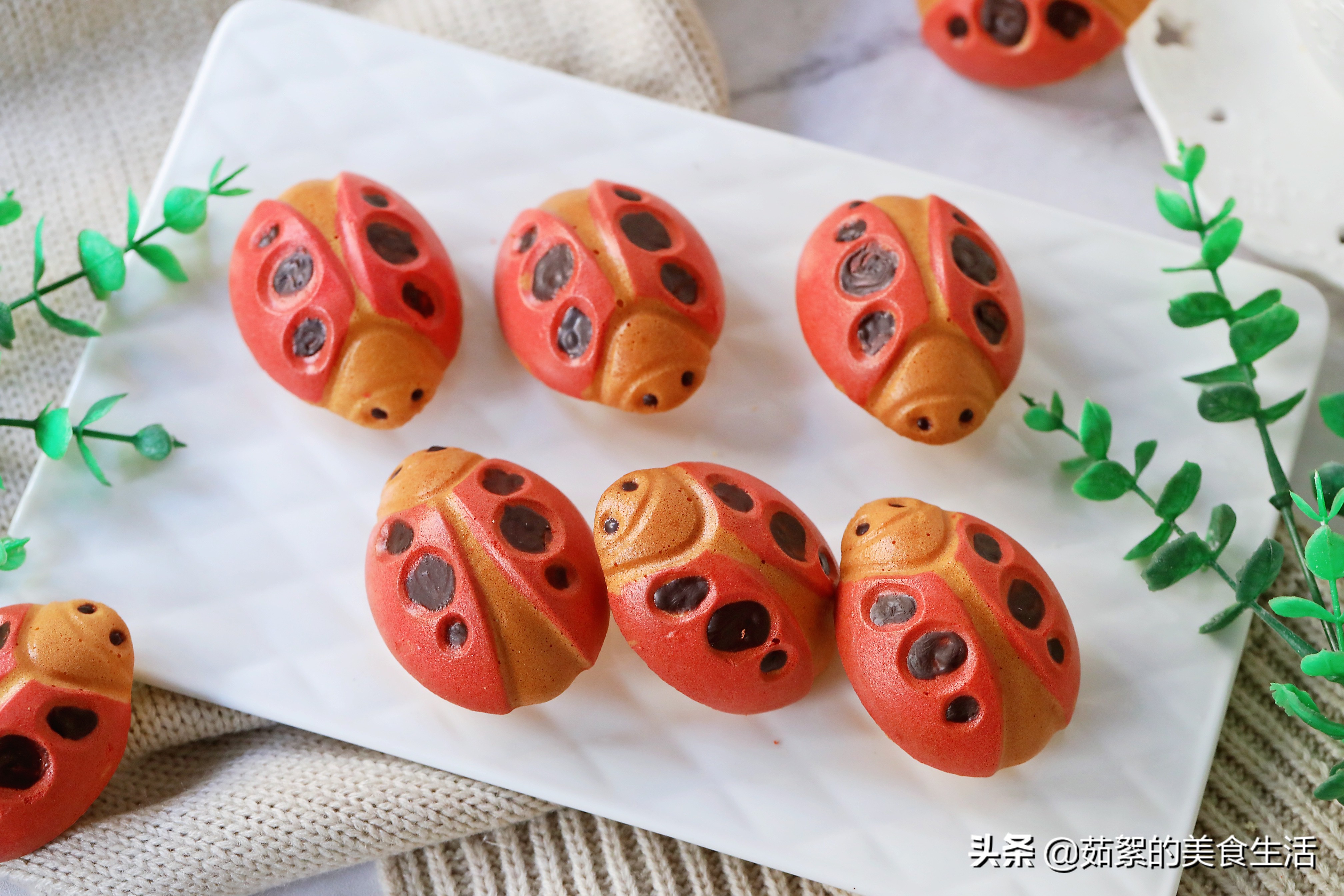 手工七星瓢虫蛋糕,瓢虫蛋糕爆浆蛋糕