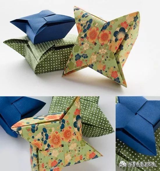 纸手工折盒教程,卡纸折漂亮的包装盒