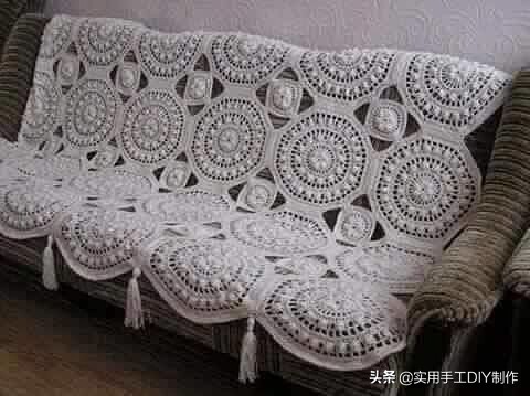 祖母方格编织长款外套教程,针织作品70款简约