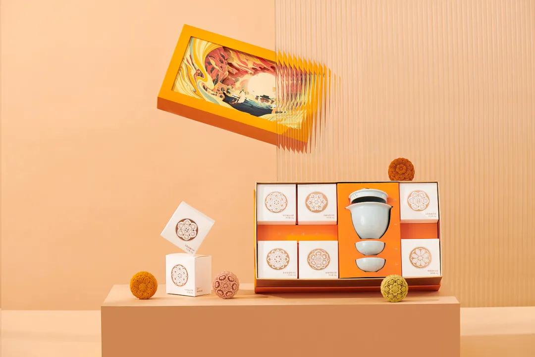 中秋月饼精美礼盒设计,最有创意的月饼包装展开图