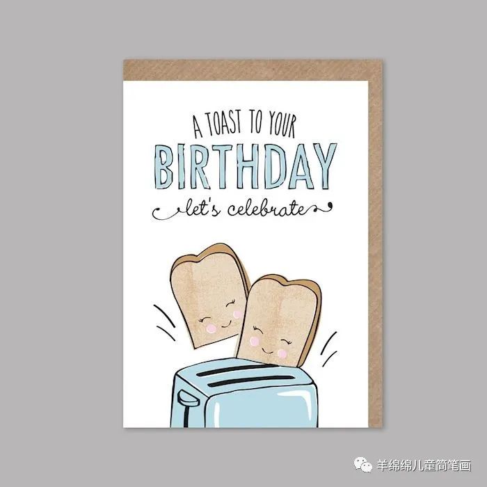 生日贺卡手绘简单可爱,生日贺卡手绘创意简单有色彩