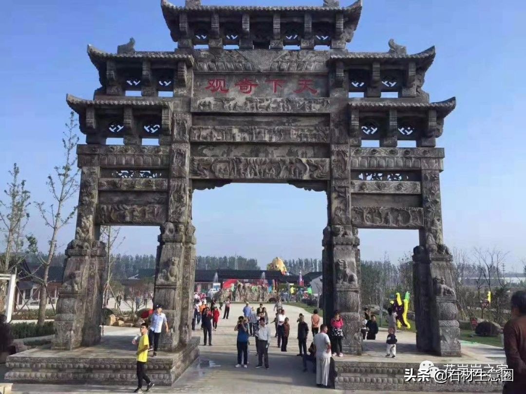 石牌坊石雕图片大全,各样式的石牌坊