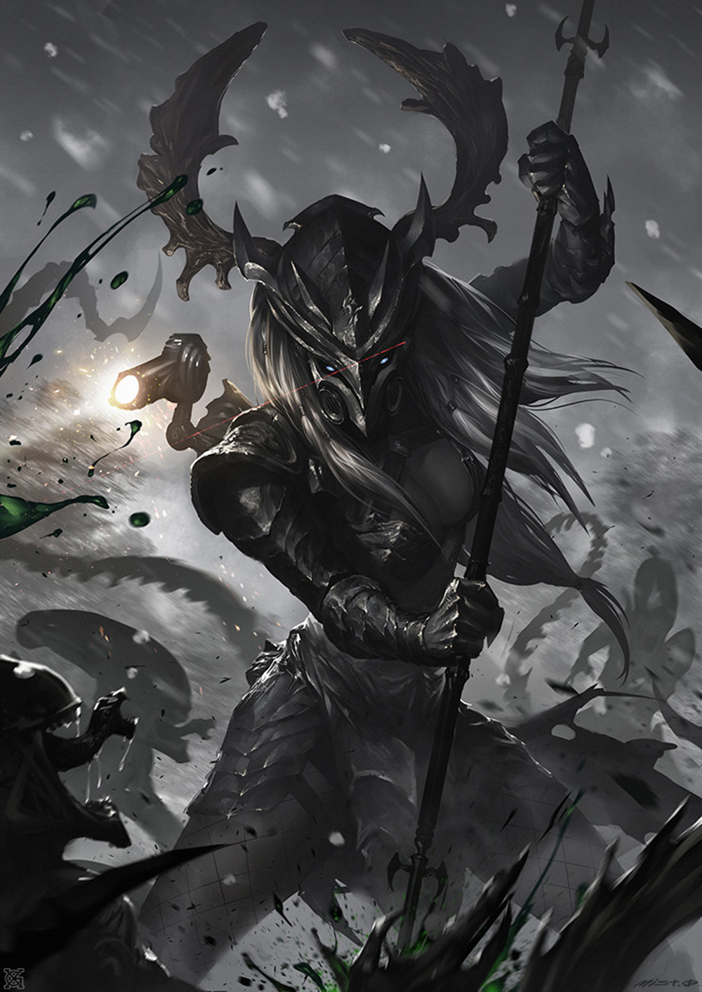 异形的宿敌铁血战士,异形大战铁血战士原画