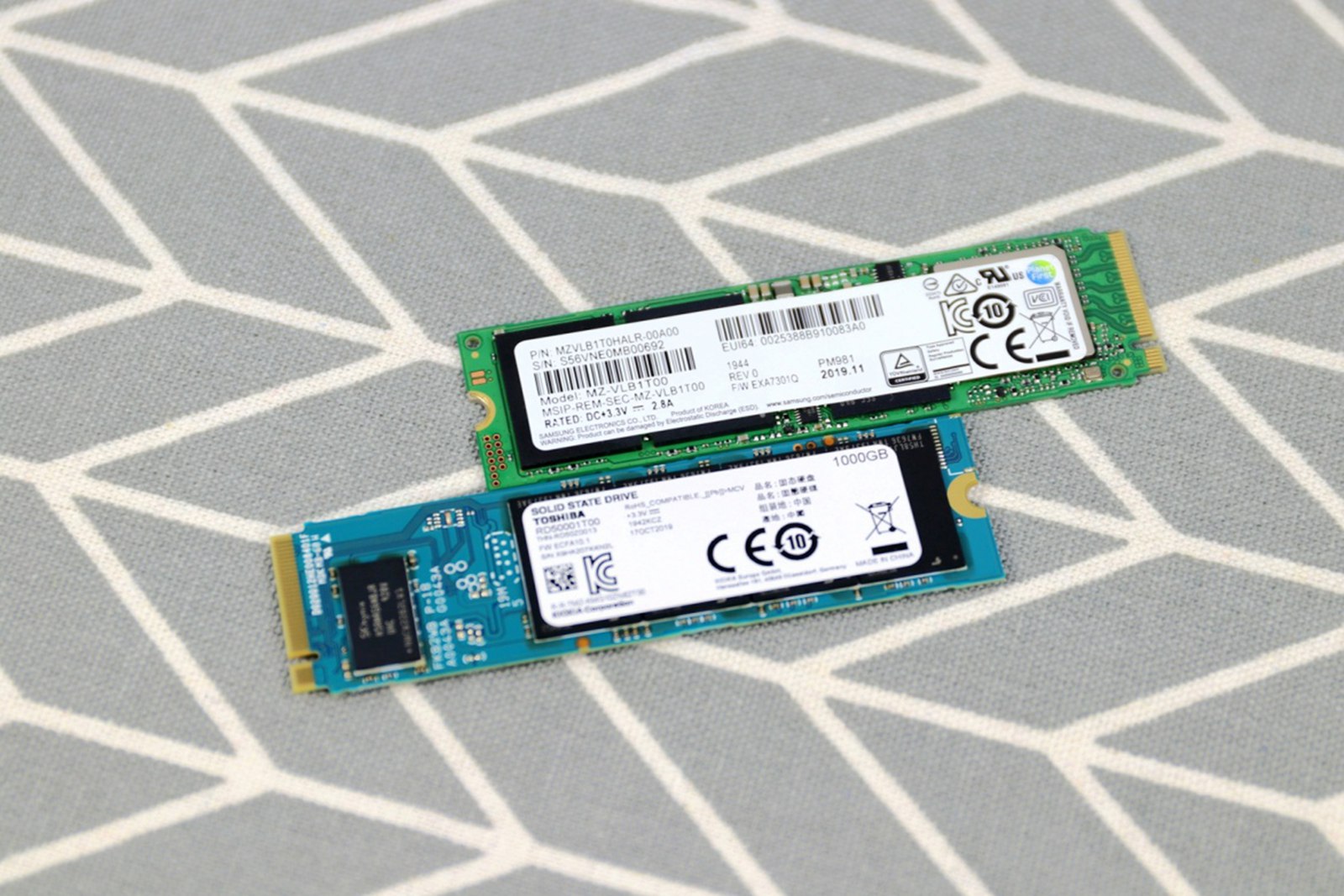 东芝固态硬盘rd500与三星970plus,三星pm991256固态评测