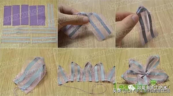 丝带做花带,做花带的教程