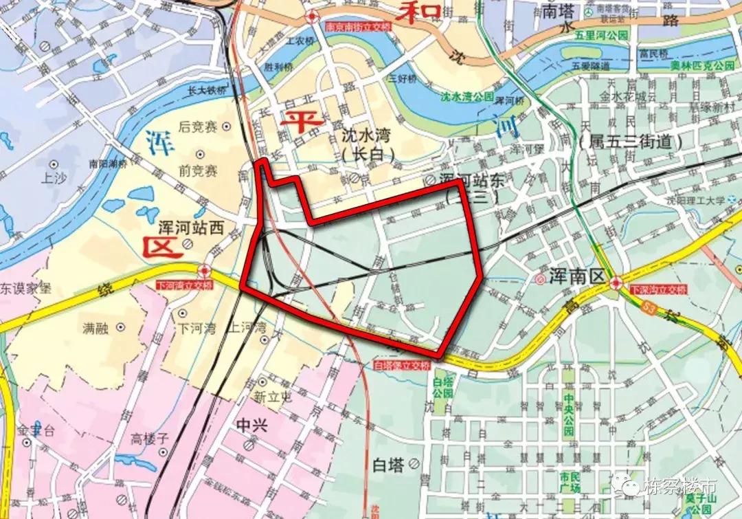 浑南中心城区十大板块未来规划图公示