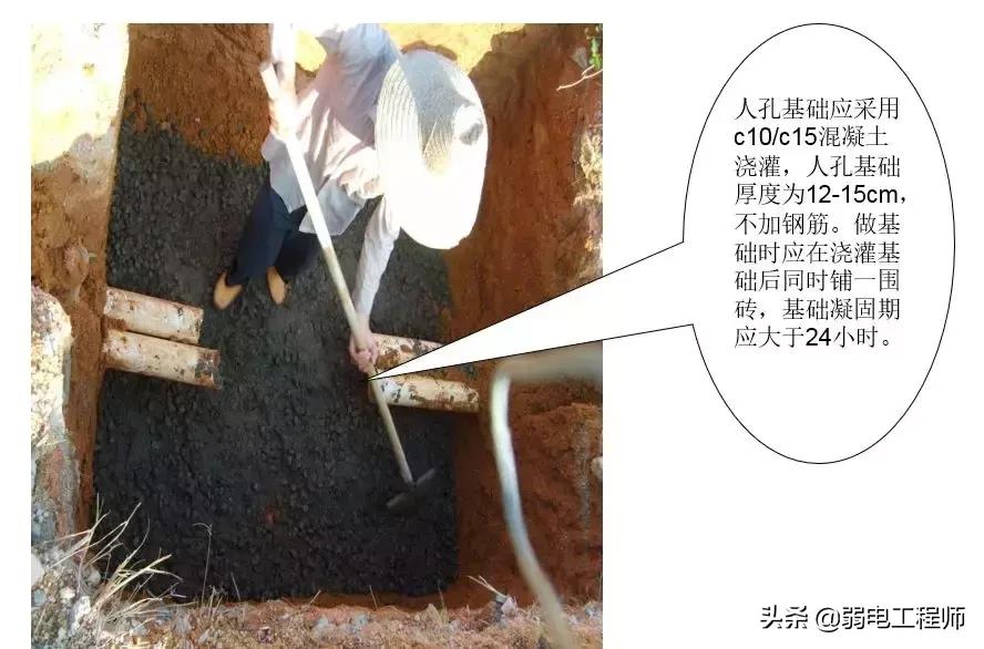 弱电通信管网施工教程,弱电管道施工现场图