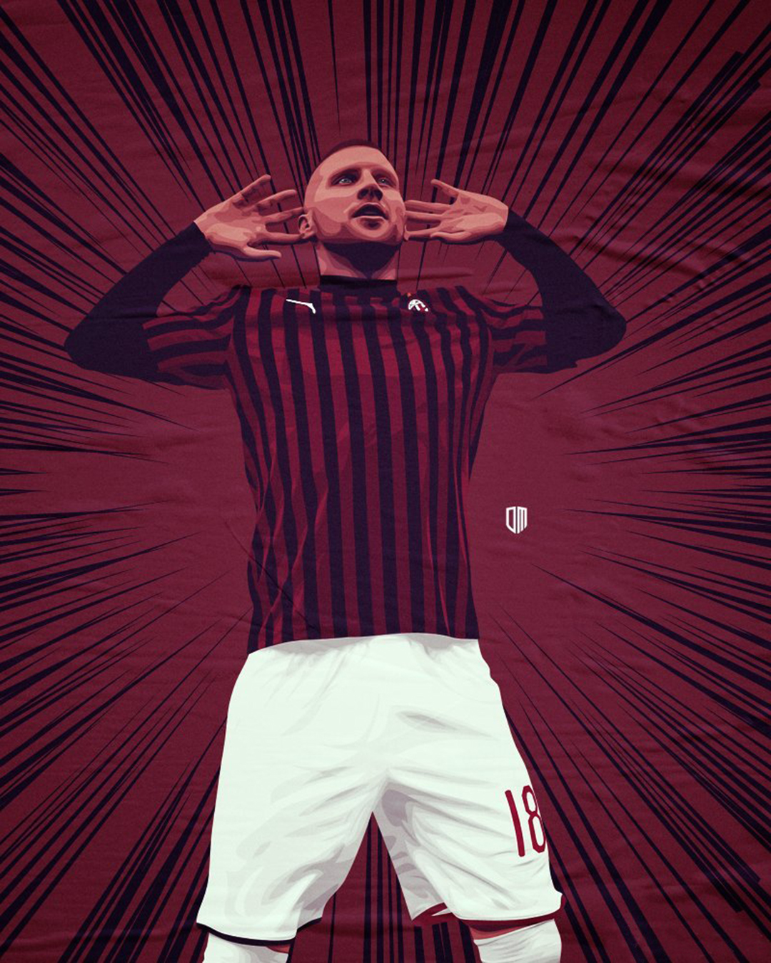 伊布足球壁纸,ac米兰伊布壁纸