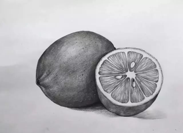 素描彩铅蔬菜画,蔬菜素描画法步骤图